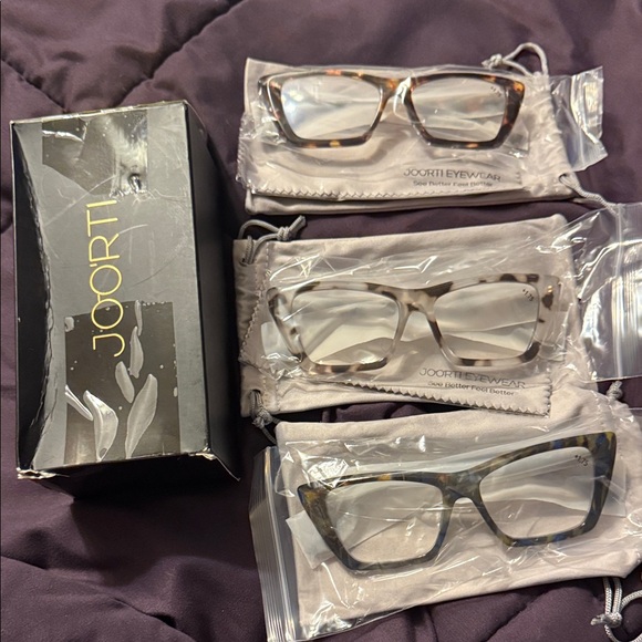 Eyeglasses Trio  Readers - 3 pack of +1.75 Joorti eyewear tortoise Oprah cat eye - Picture 8 of 12